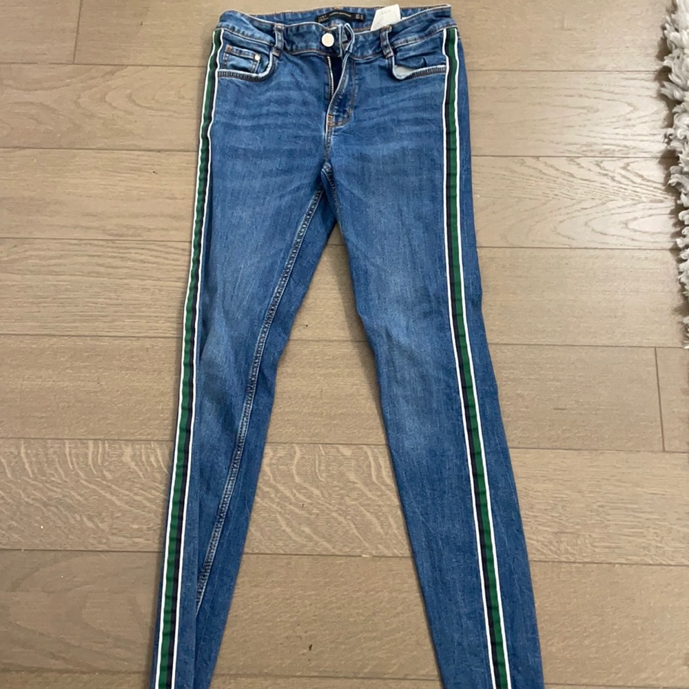 Zara Side Stripe Jeans